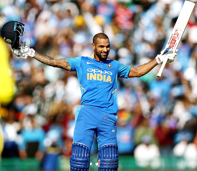 Shikhar Dhawan cracked a career-best 143 off 115 balls and returned to form in a losing cause in the 4th ODI against Australia