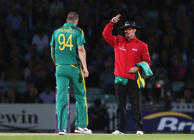The Umpire signals a free hit during an ODI between England and South Africa at The Kia Oval in London on August 31, 2012 (Image used for representational purposes