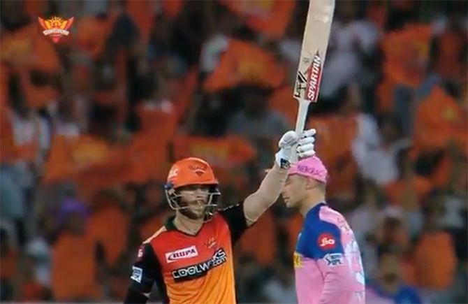 David Warner raced to his fifty in just 26 balls