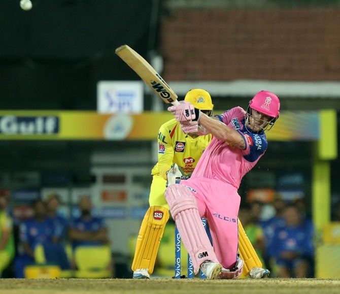 Rajasthan Royals' Ben Stokes struck 46 of 26 balls but could not see his team through on Sunday