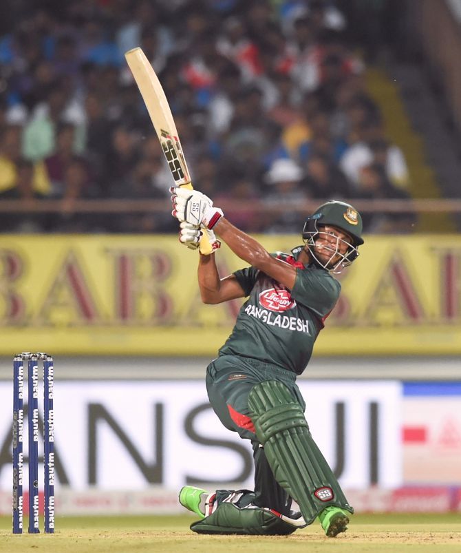 Bangladesh opener Mohmmad Naim top-scored with 36.