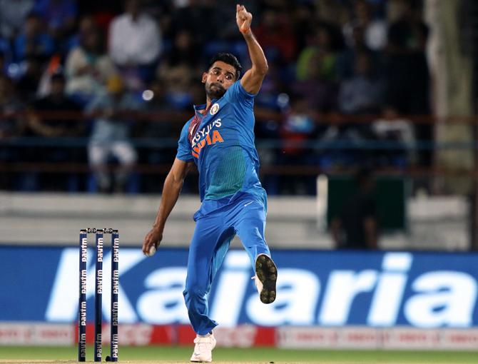 Deepak Chahar suffered a stiff back after the 3rd and final T20I against the Proteas