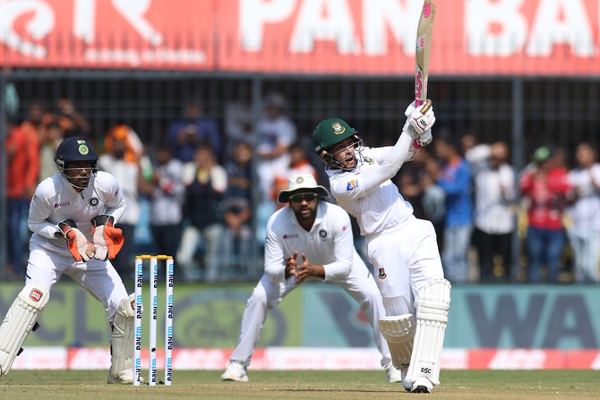 Mushfiqur Rahim sends one over the fence.