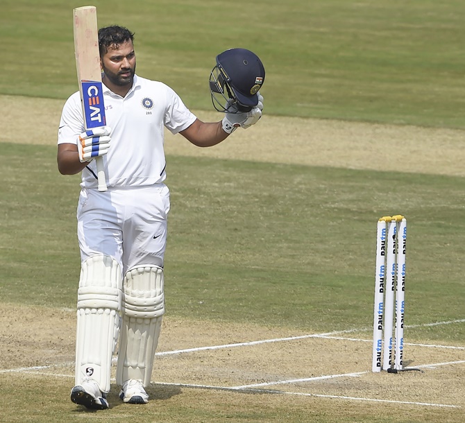 Rohit Sharma struck a double century against South Africa in the series opening-Test in October