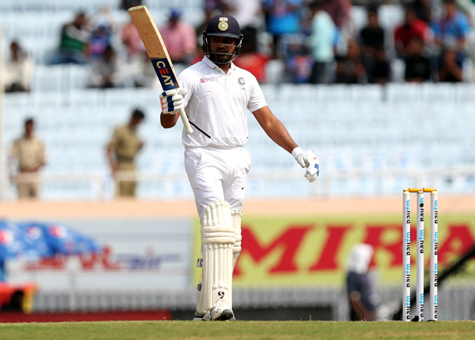 Rohit betters Bradman for Test average at home