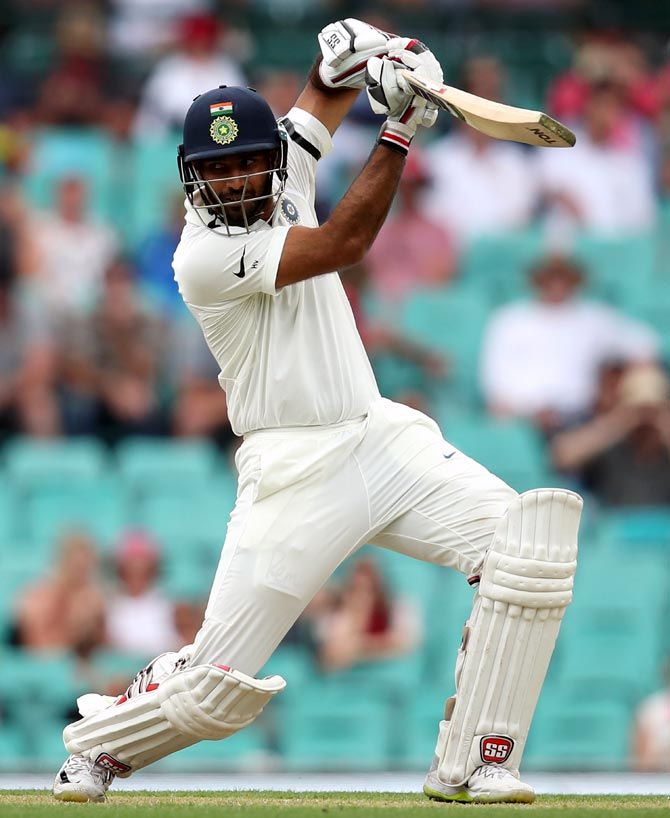 Hanuma Vihari bats during the Sydney Test against Australia in January. Photograph: Cameron Spencer/Getty Images