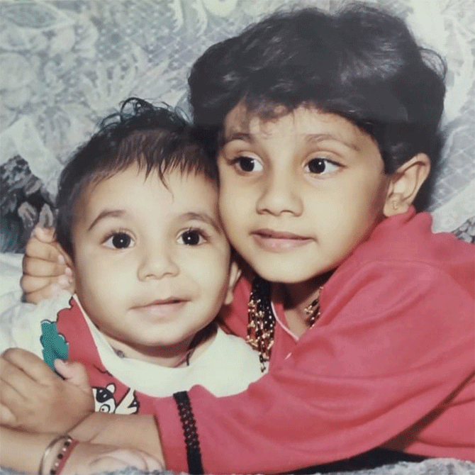 Jasprit Bumrah and his sister