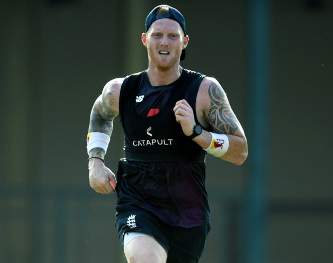 Ben Stokes got inspired by the efforts of three men who ran full marathons in their back gardens over the weekend