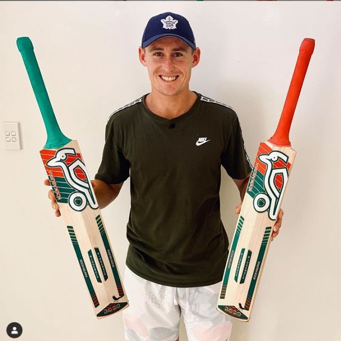 Australia's Marnus Labuschagne was this week named alongside compatriots Pat Cummins and Ellyse Perry among Wisden Almanack's Players of the Year