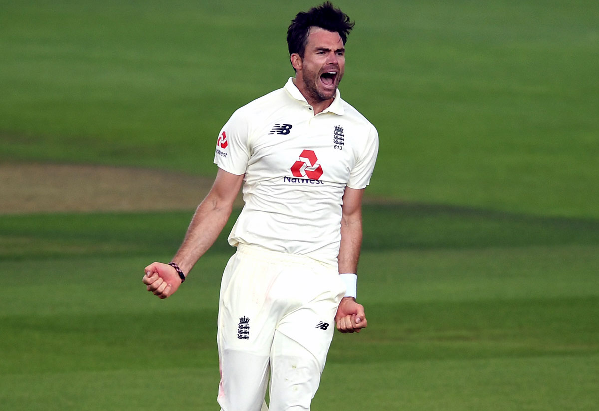 James Anderson celebrates after taking the wicket of Pakistan captain Azhar Ali. He picked two wickets on Day 1 of the 2nd Test against Pakistan