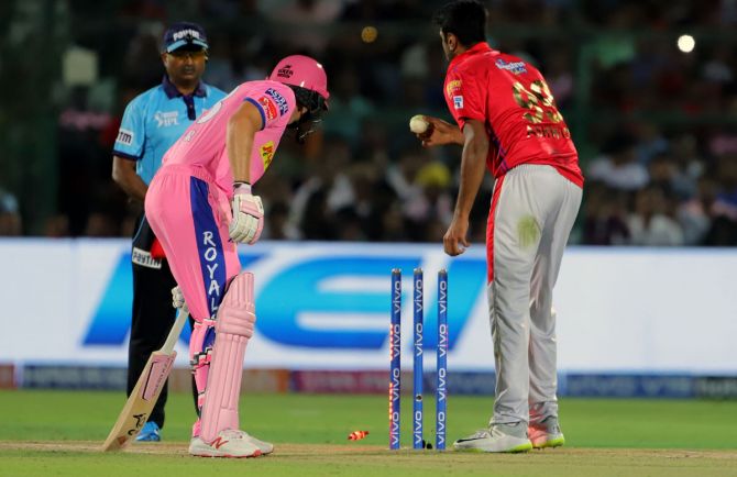 During an Indian Premier League match last year,  Ravichandran Ashwin, who was with Kings XI Punjab at the time, had sent Rajasthan Royals' Buttler back to the pavilion by Mankading him, sparking a huge debate over whether the dismissal was in the spirit of the game