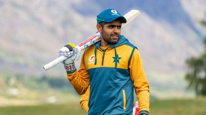 Pakistan captain Babar Azam injured his right thumb during a training session