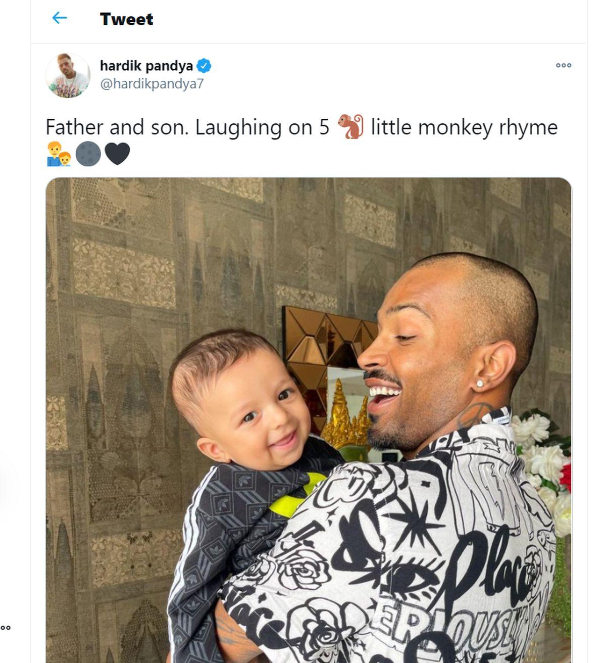 Hardik Pandya's tweet