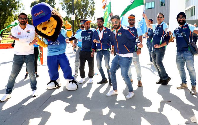 Indian fans outside the MCG