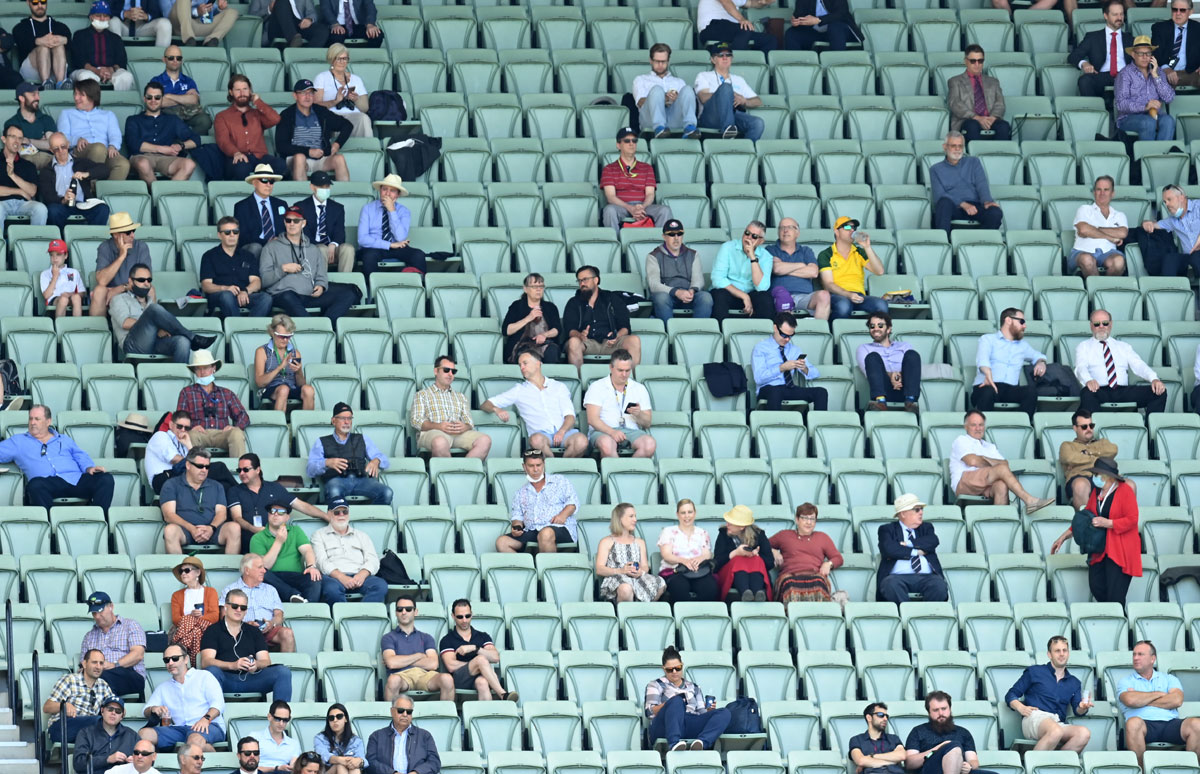 A general view of fans in the stands