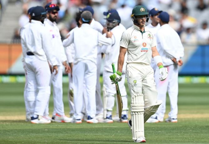 Australia captain Tim Paine was given out, caught behind off Ravindra Jadeja on the third day -- he was ruled out after the on-field call by Paul Reiffel was overturned by third umpire Paul Wilson.