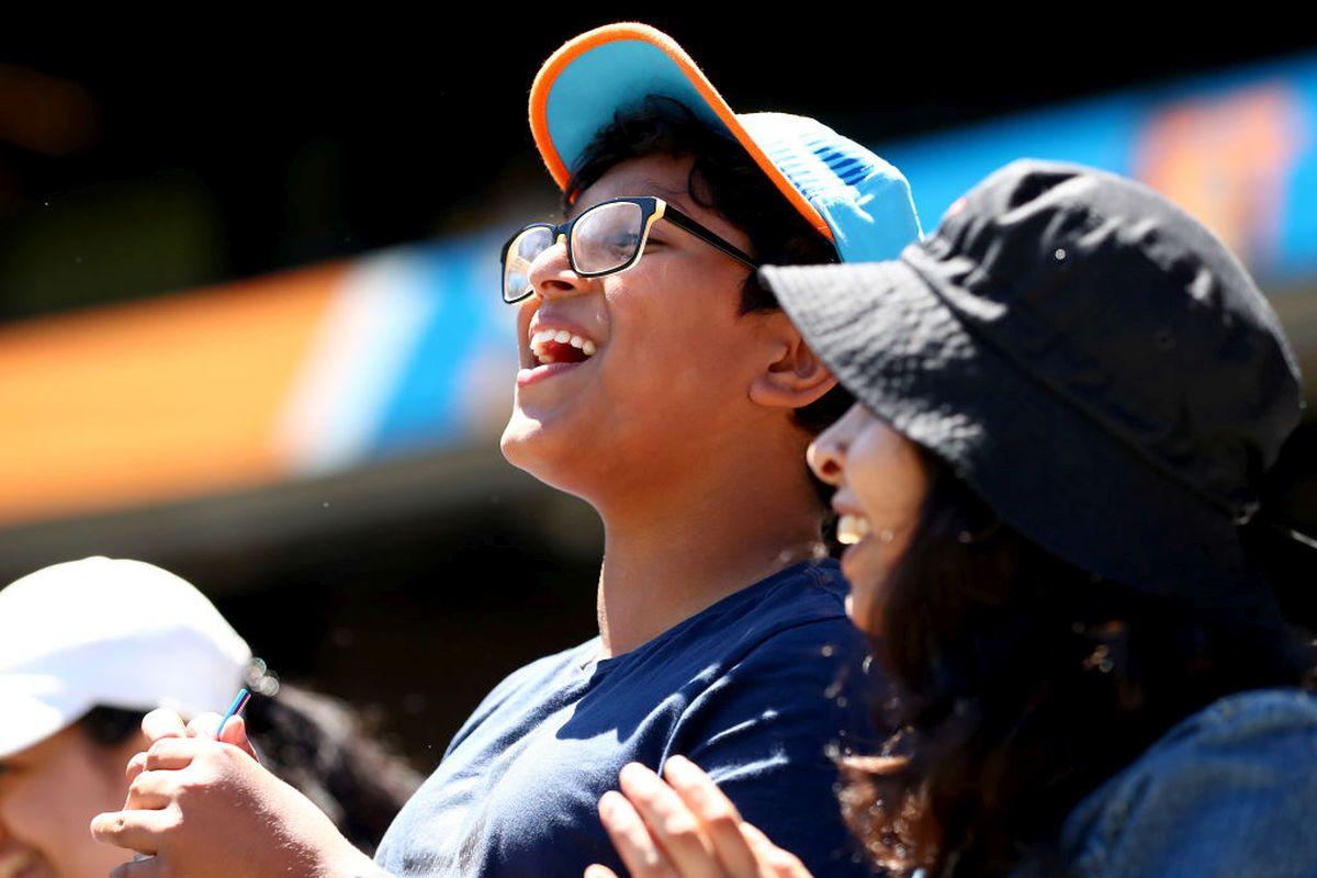 A fan at the MCG