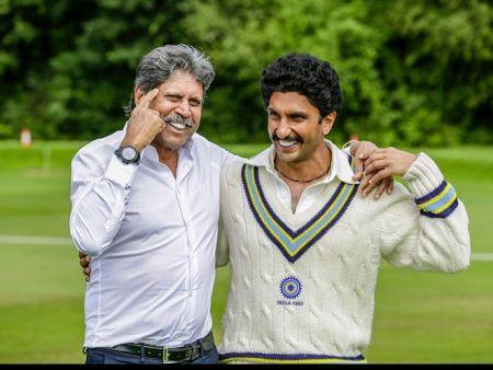 Kapil Dev with Ranveer Singh