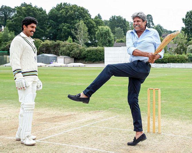 Kapil Dev with Ranveer Singh