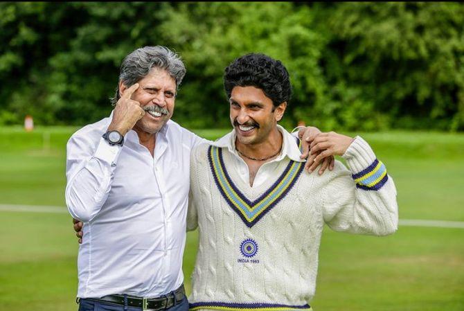 Kapil Dev with Ranveer Singh