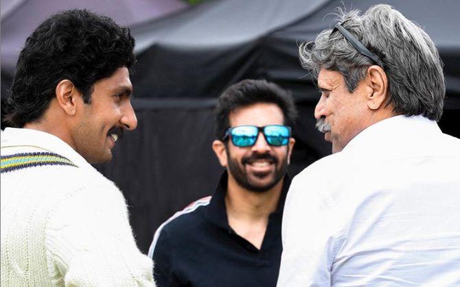 Ranveer Singh, Kabir Khan and Kapil Dev