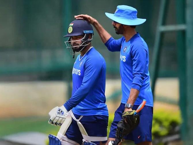 Rishabh Pant and Vikram Rathour