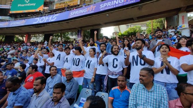 Anti-CAA protest at the Wankhede stadium