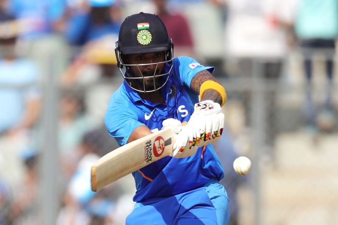 India handed KL Rahul a chance at No 3 in the 1st ODI on Tuesday and he made most of it, hitting a composed knock of 47 off 61 balls.