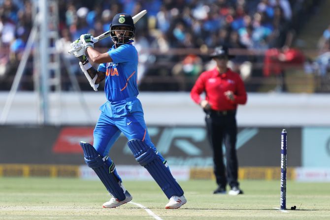 Shikhar Dhawan gave India a good start, scoring a 90-ball 96