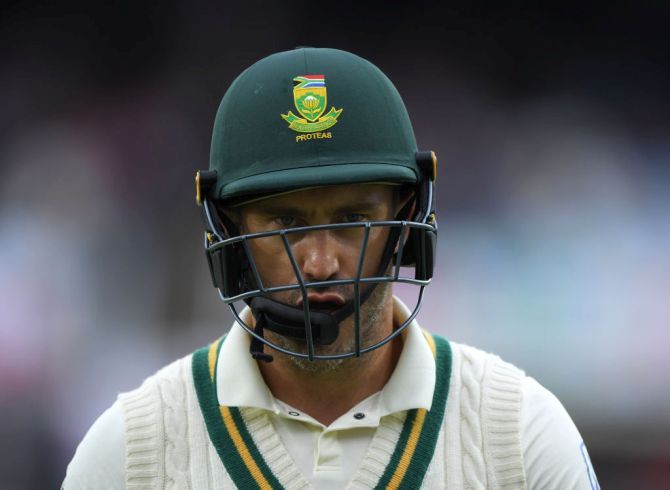Faf Du Plessis's last nine Test innings have produced just 123 runs 