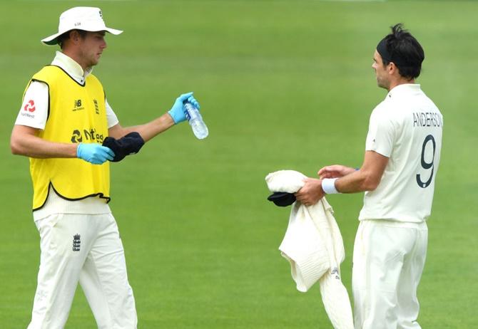 Stuart Broad was the 12th man in the opening Test against West Indies in Southampton last week