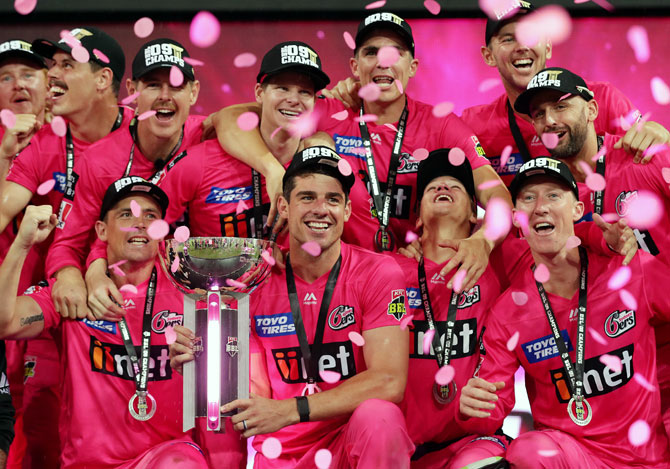 The Sydney Sixers pose with the trophy after winning the Big Bash League Final match against Melbourne Stars, in Sydney, on February 8, 2020 (Image used for representational purposes)