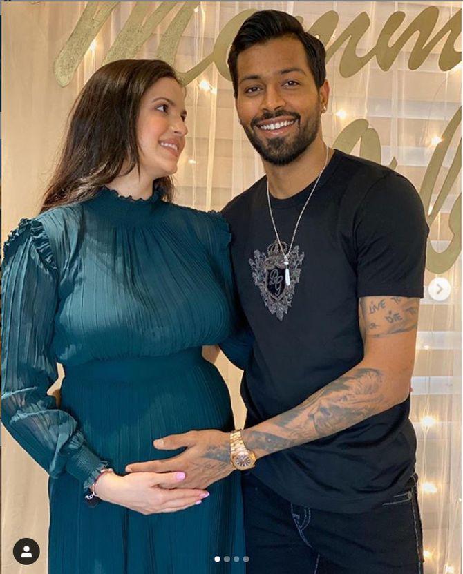 Natasa Stankovic and Hardik Pandya