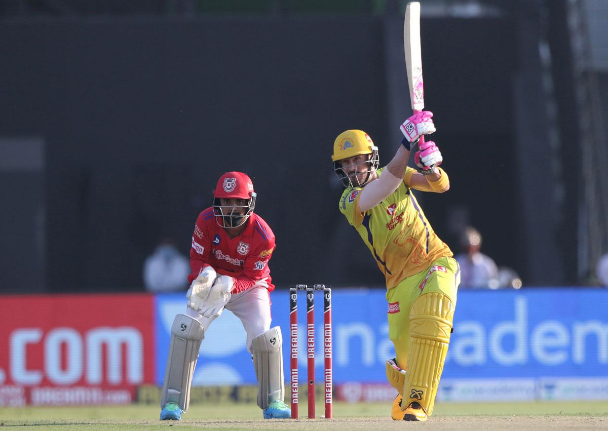 Faf du Plessis hits a boundary