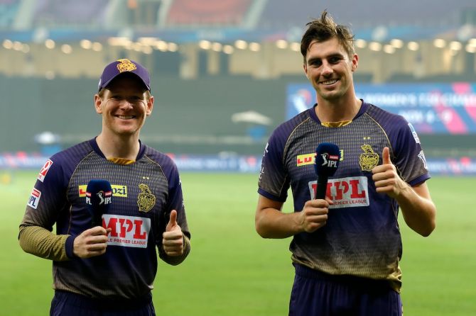 It's up to the gods now, says Morgan after KKR win - Rediff Cricket