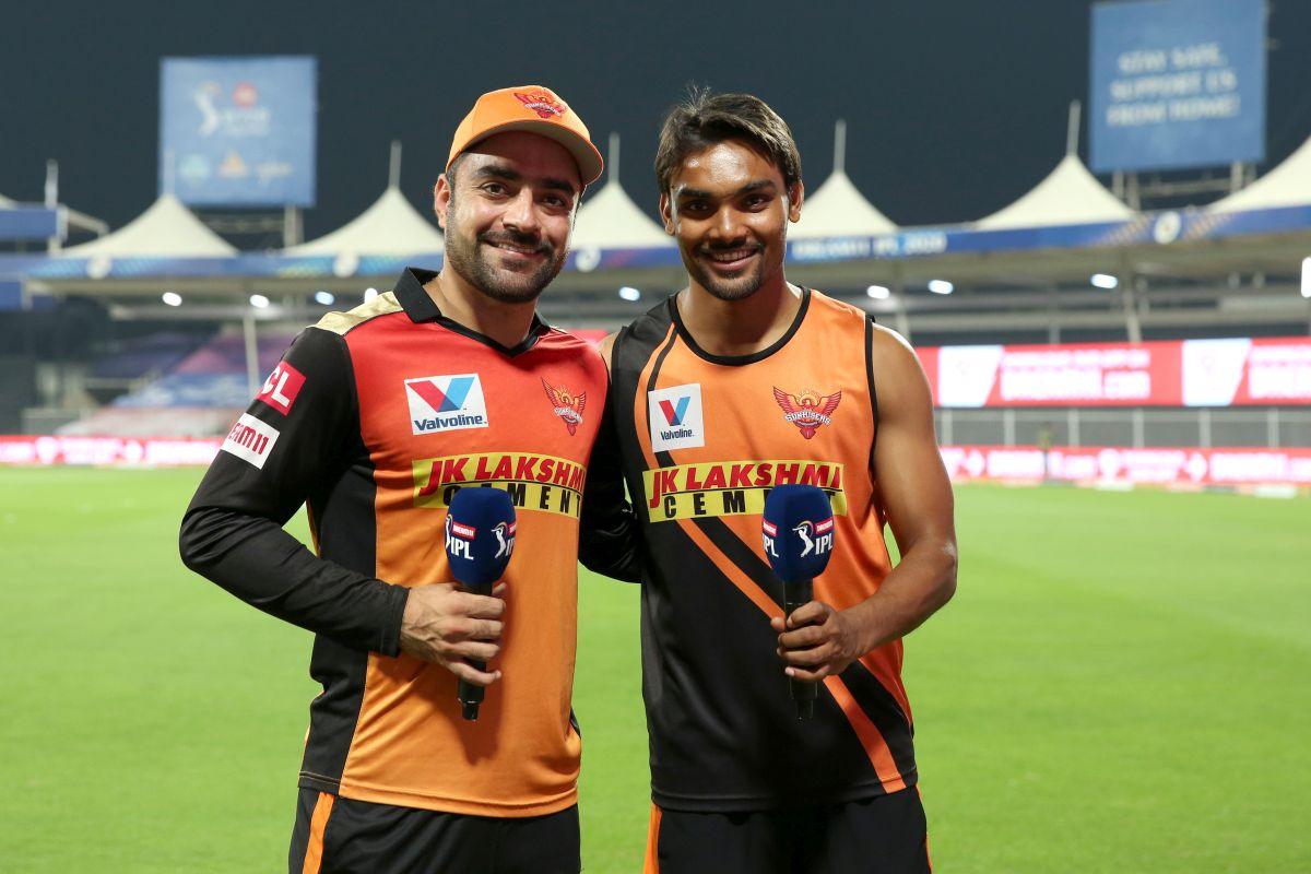 SunRisers Hyderabad bowlers Rashid Khan and Sandeep Sharma