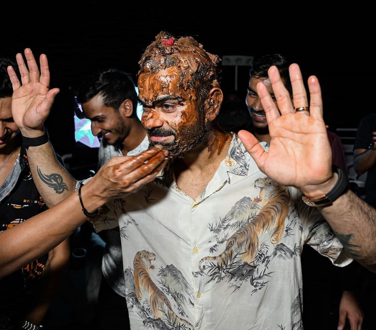 Virat Kohli's 'smashing' birthday celebration - Rediff Cricket