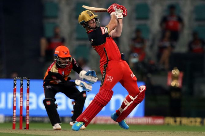 AB de Villiers hits a boundary