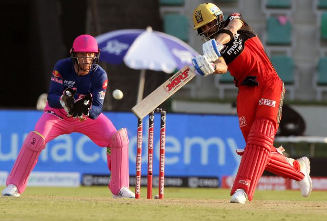 Virat Kohli hits a six