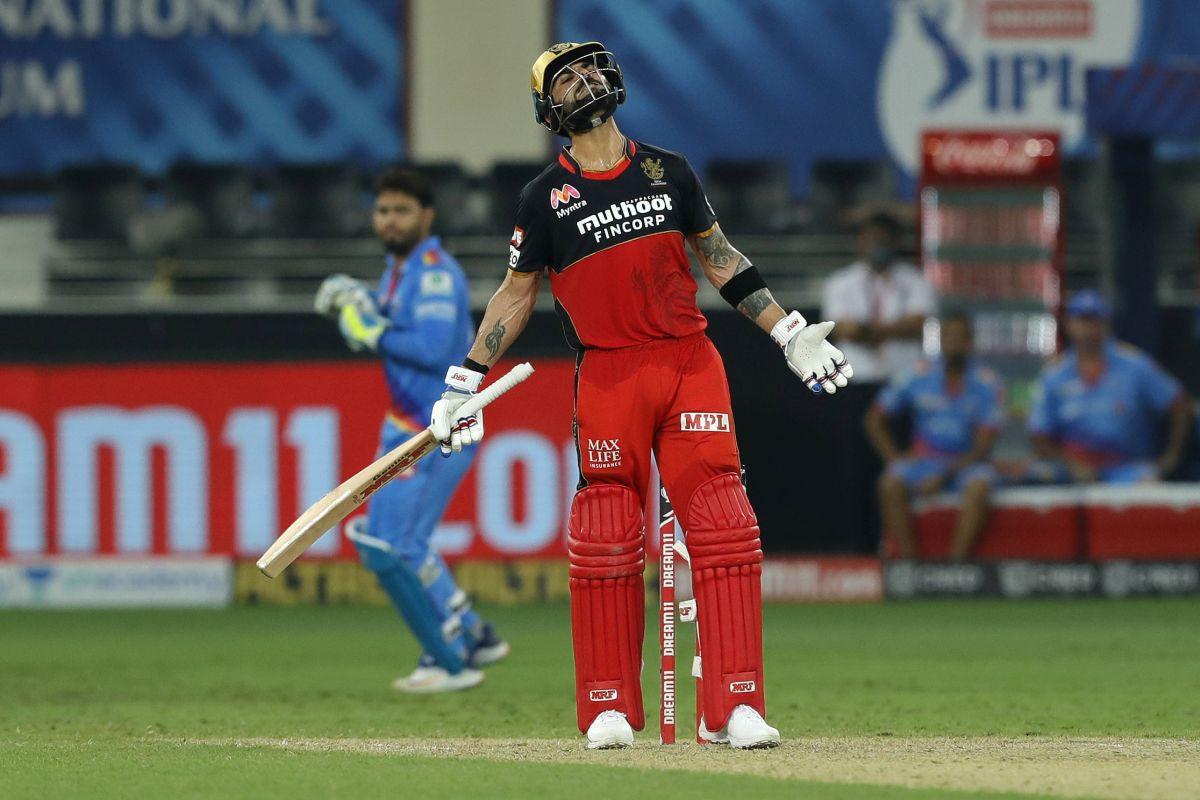 Virat Kohli made 43 off 39 balls against Delhi Capitals on Monday