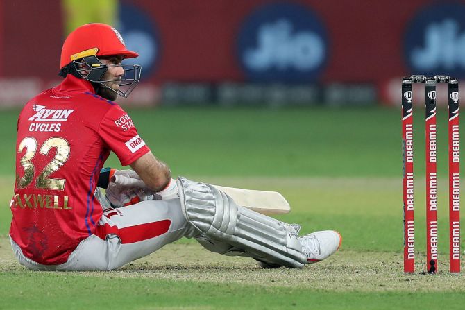 Glenn Maxwell was the second-most expensive foreign player in the IPL but severely underperformed and was criticised for it by Virender Sehwag