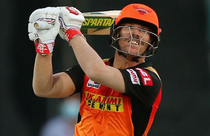 SunRisers captain David Warner scored an unbeaten 47 from 33 balls in their last match against KKR