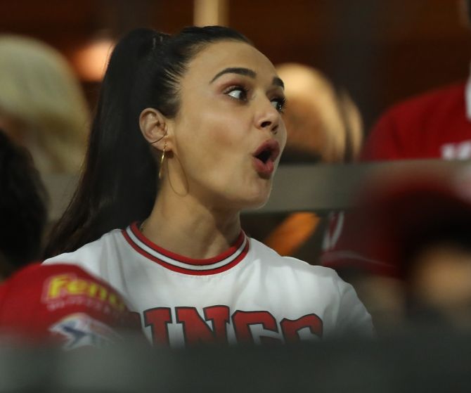 IPL 2020: Preity Zinta rejoices after another KXIP win - Rediff Cricket