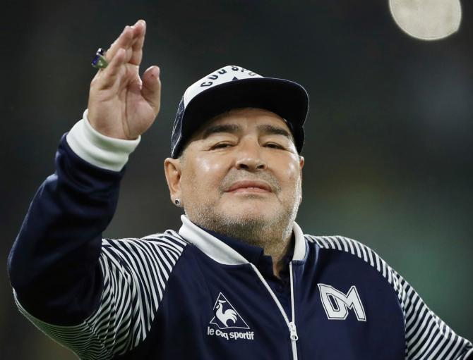 A billboard featuring Maradona's face was unveiled on Buenos Aires' majestic central Avenida, alongside the obelisk where fans traditionally gather to celebrate major victories.