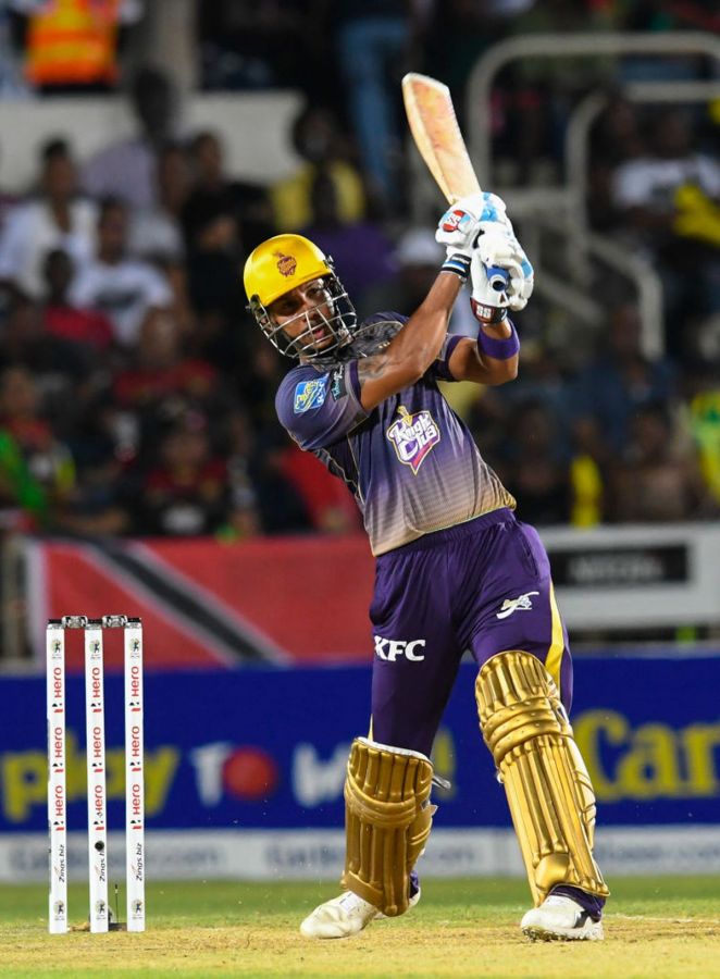 Lendl Simmons was the top-scorer for Trinbago Knight Riders with 84 not out in the CPL final