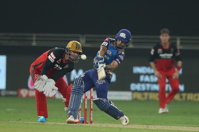 Ishan Kishan hit a superb 99 off 58 ball to rally Mumbai Indians.