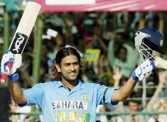 Mahendra Singh Dhoni on scoring his first ODI century against Pakistan on April 5, 2005 in Visakhapatnam
