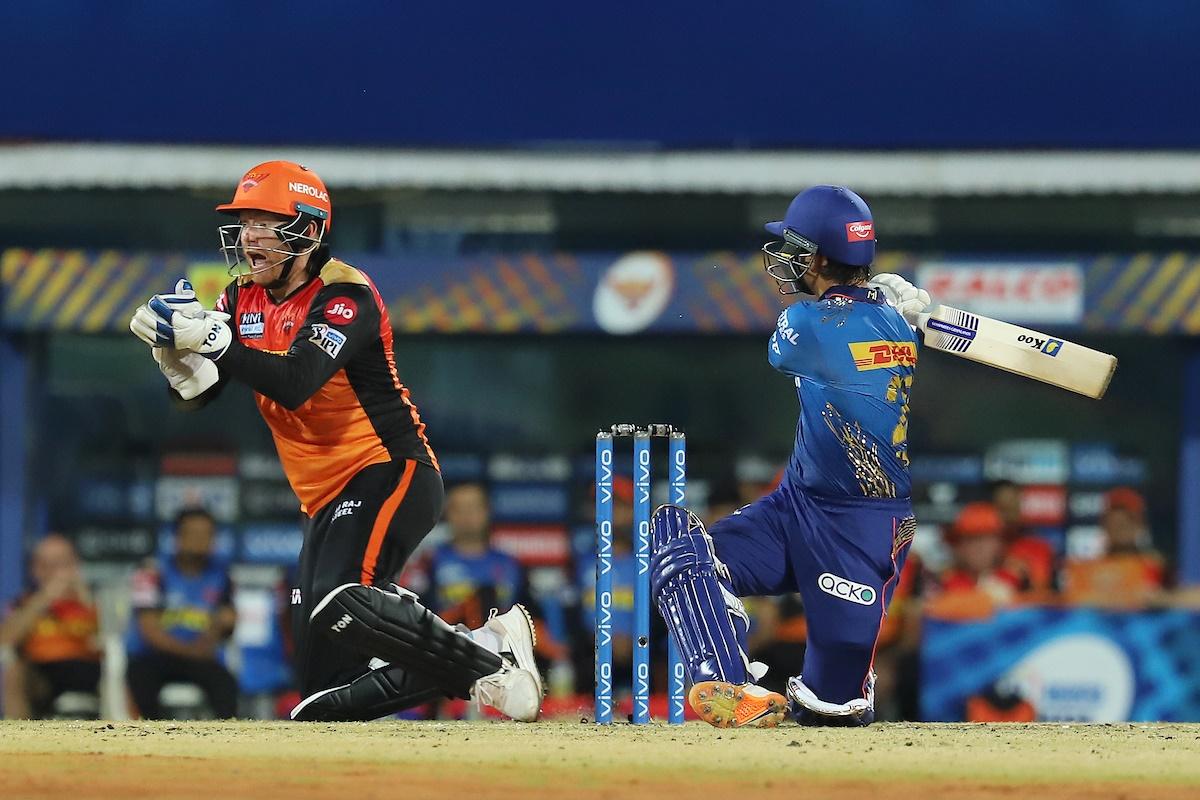 Jonny Bairstow takes the catch to dismiss Ishan Kishan