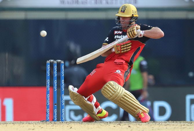 A B De Villiers played 156 matches for RCB and scored 4,491 runs. 