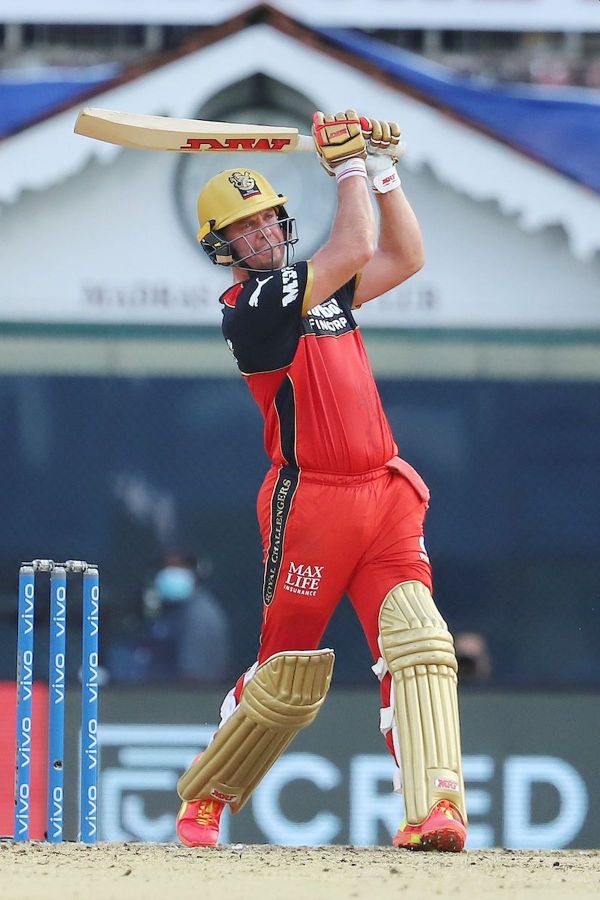  AB de Villiers scored 78 off 49 balls to help RCB put on 204 in their match against KKR on Sunday
